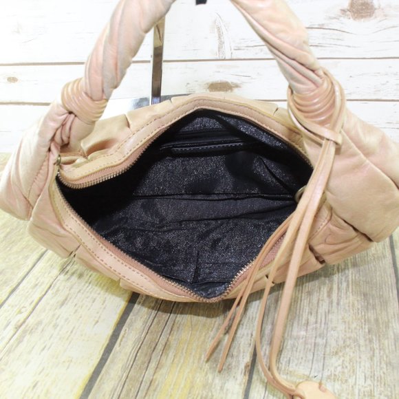 SALE! DONALD J PLINER Leather Pleated HOBO Bag Handbag - Picture 7 of 8